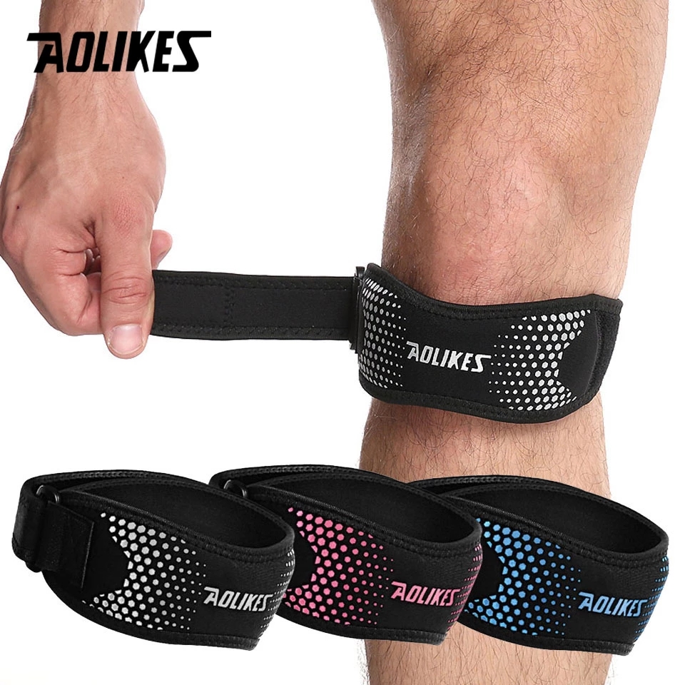 Knee Brace Badminton - AOLIKES 1 pz ginocchiera regolabile sollievo