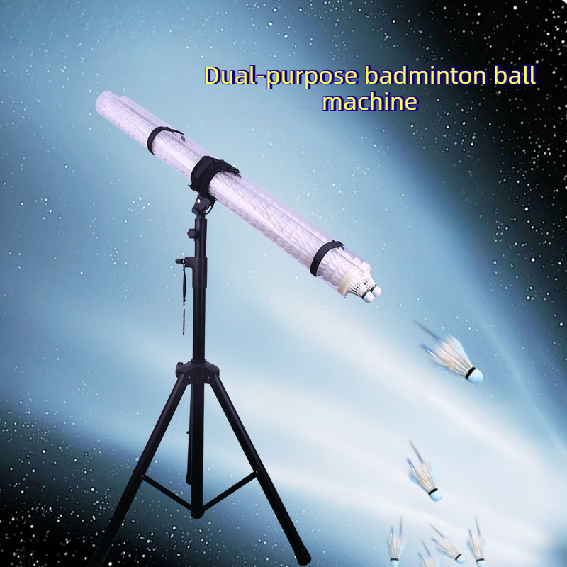 Badminton Single - Tubo di lancio portatile per badminton,