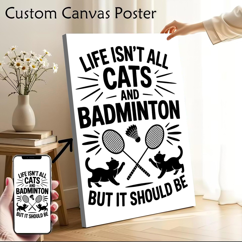 Poster su Tela con Citazioni D - Badminton Quotes Funny recensione e prezzo