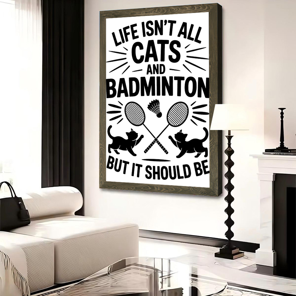 Poster su Tela con Citazioni D - Badminton Quotes Funny recensione e prezzo